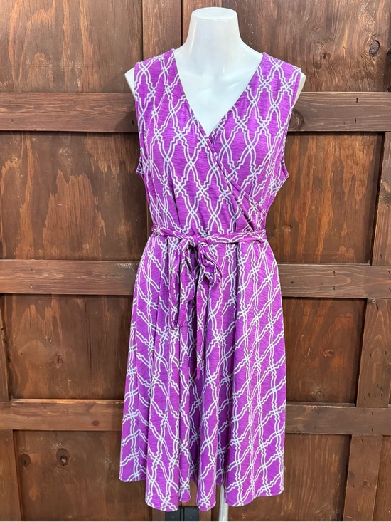 41 Hawthorn Dresses & Skirts - 41 Hawthorn Purple Printed Sleeveless Wrap Dress with Tie